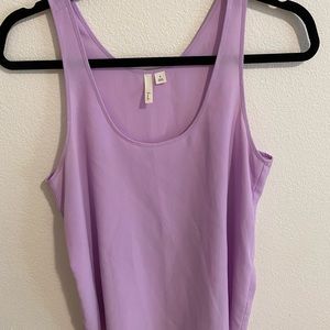 Frenchi Lilac Flowy Tank Top